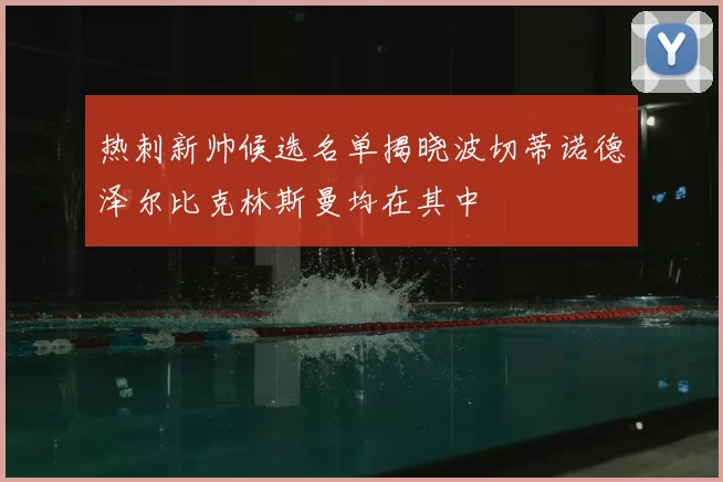 热刺新帅候选名单揭晓波切蒂诺德泽尔比克林斯曼均在其中