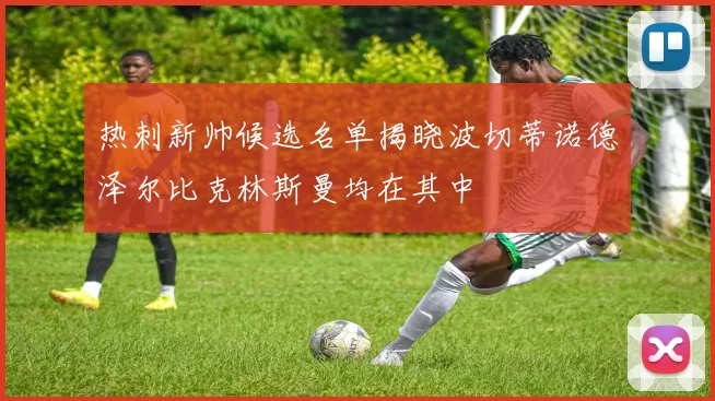 热刺新帅候选名单揭晓波切蒂诺德泽尔比克林斯曼均在其中