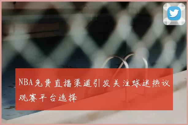 NBA免费直播渠道引发关注球迷热议观赛平台选择