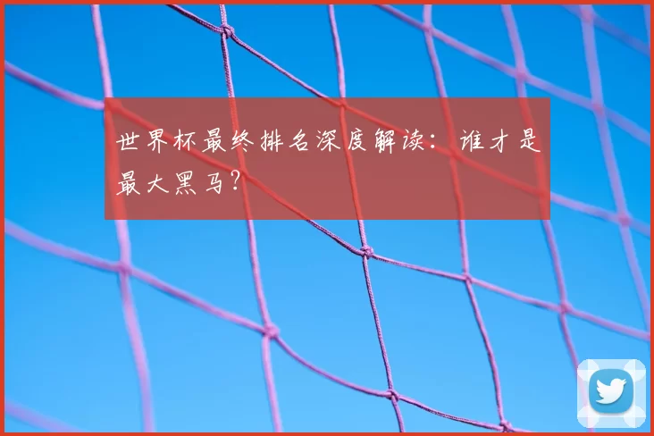 世界杯最终排名深度解读:谁才是最大黑马?