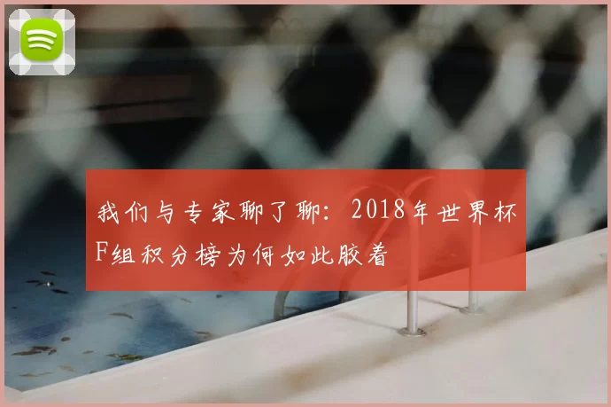 我们与专家聊了聊：2018年世界杯F组积分榜为何如此胶着